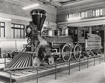 O. WINSTON LINK (1914-2001) Two photographs of The William Crook locomotive, Minnesota. 1950s.